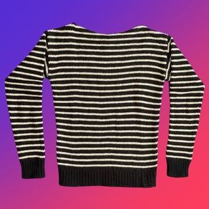 Saint Laurent Men's Wool Striped Sweater